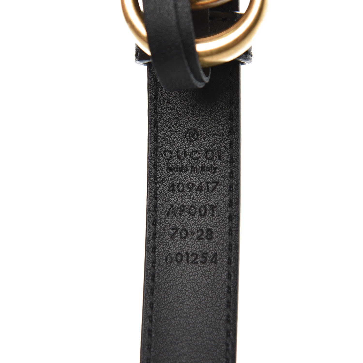 Gucci Calfskin Double G 20mm Belt 70 28 Black 4 of 8