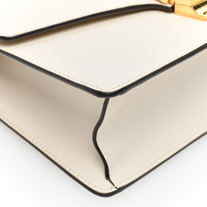 Gucci Calfskin Small Sylvie Shoulder Bag Off White 9 of 10