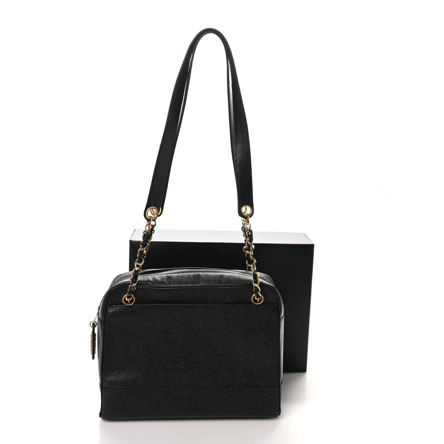 Chanel Caviar CC Shoulder Bag Black 11 of 11