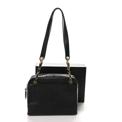 Chanel Caviar CC Shoulder Bag Black 11 of 11