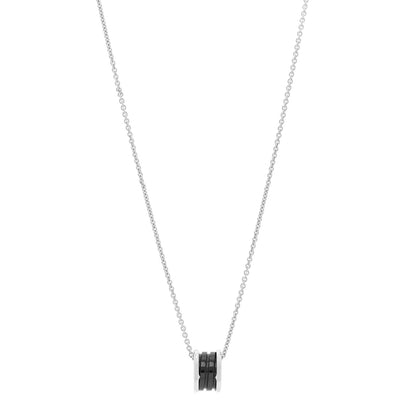 Bulgari Sterling Silver Ceramic Save The Children Pendant Necklace 1 of 5