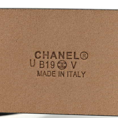 Chanel Calfskin Belt 95 38 Black 3 of 6