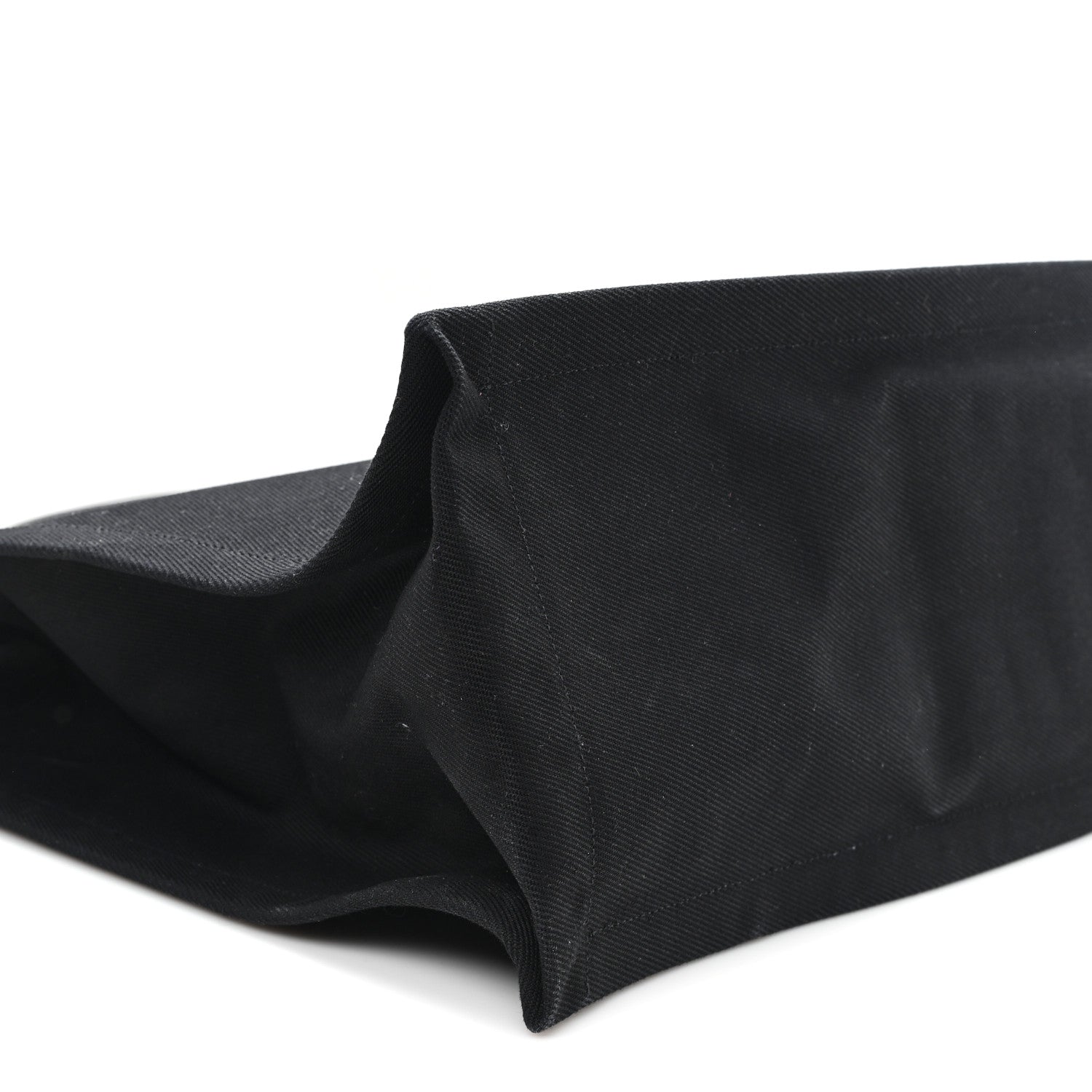 Saint Laurent Linen Calfskin Rive Gauche Tote Black 8 of 9