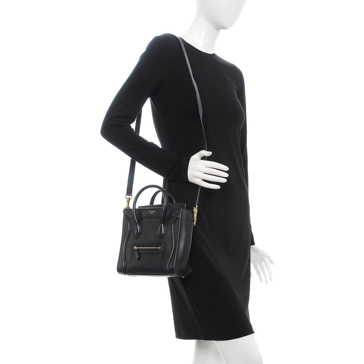 Smooth Calfskin Nano Luggage Black