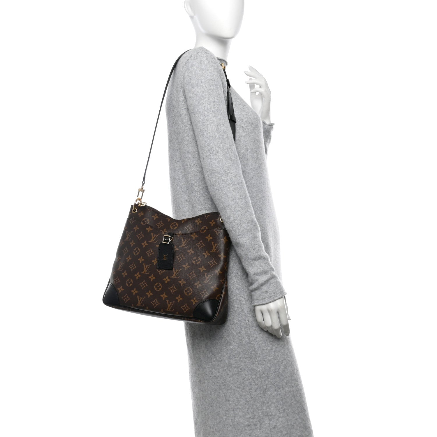 Louis Vuitton Monogram Odeon MM Black 2 of 9