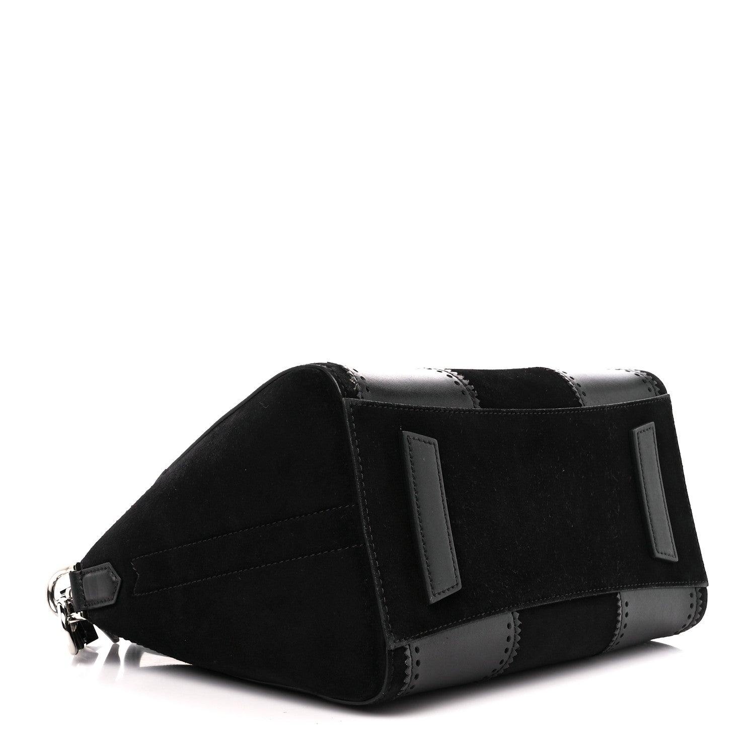 Givenchy Calfskin Suede Brogue Small Antigona Black 4 of 10