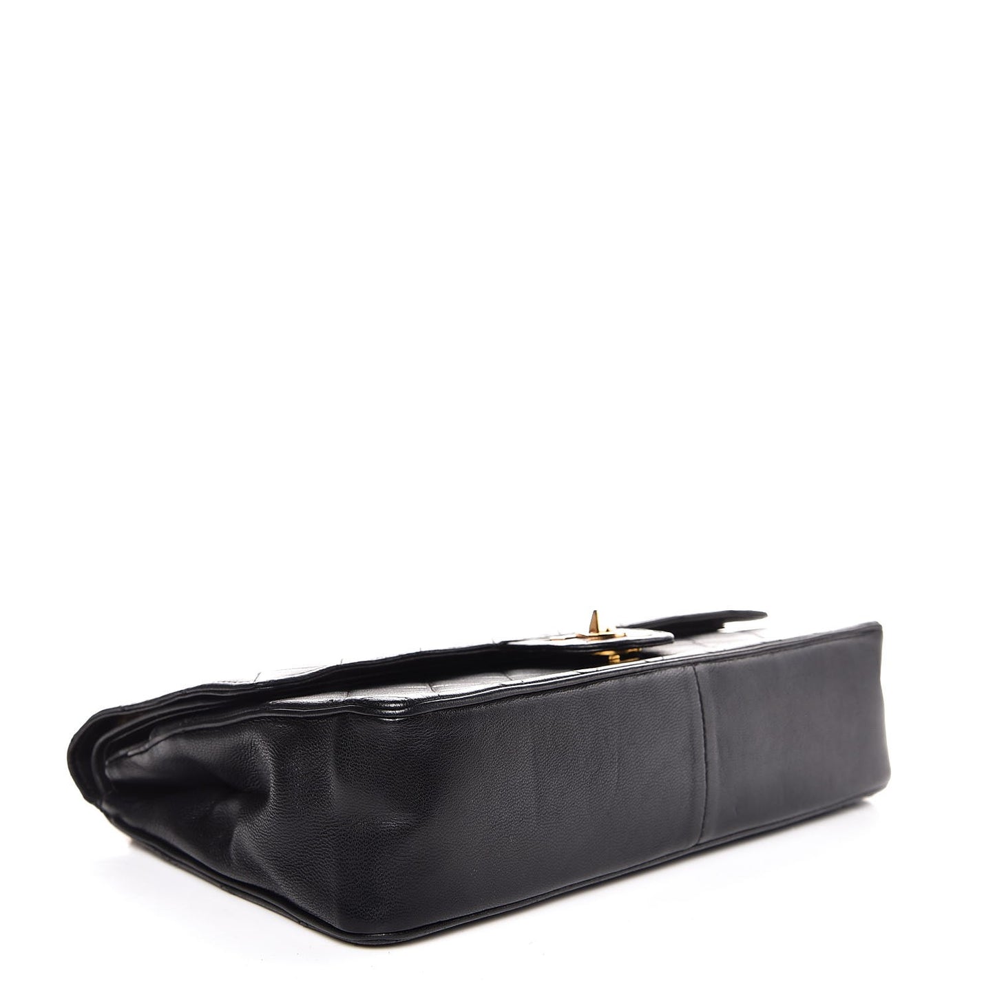 Lambskin Quilted Medium Bijoux Chain Double Flap Black