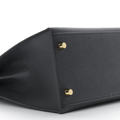 Hermes Epsom Kelly Sellier 28 Black 9 of 14