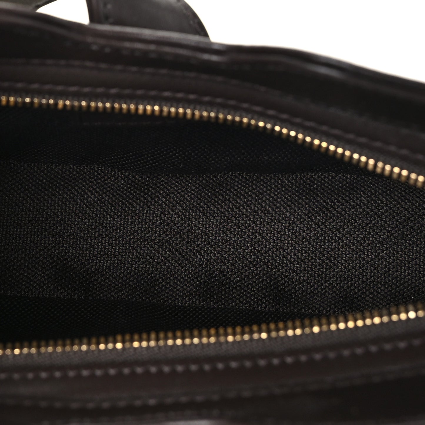 Calfskin Monogram Mini Moon Side Shoulder Bag Brown