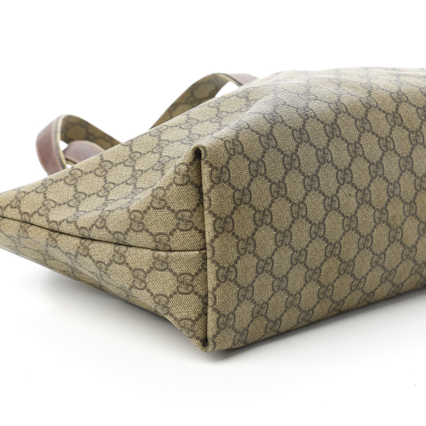 GG Plus Monogram Medium Signature Web Loop Tote Brown