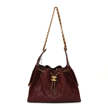 Chanel Caviar Quilted Small Chanel 25 Handbag Burgundy 1 of 10