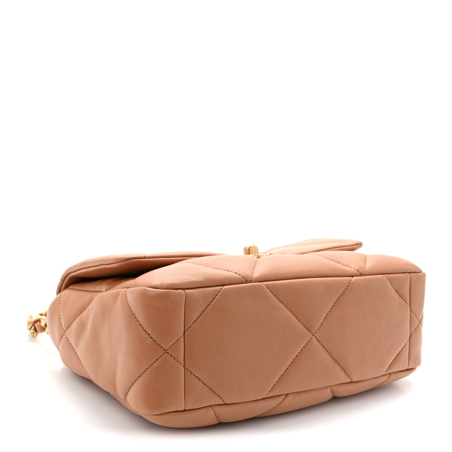Chanel Lambskin Quilted Medium Chanel 19 Flap Brown 4 of 10