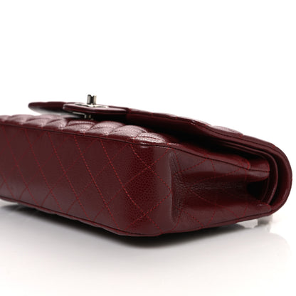 Chanel Caviar Quilted Medium Double Flap Burgundy 10 of 12