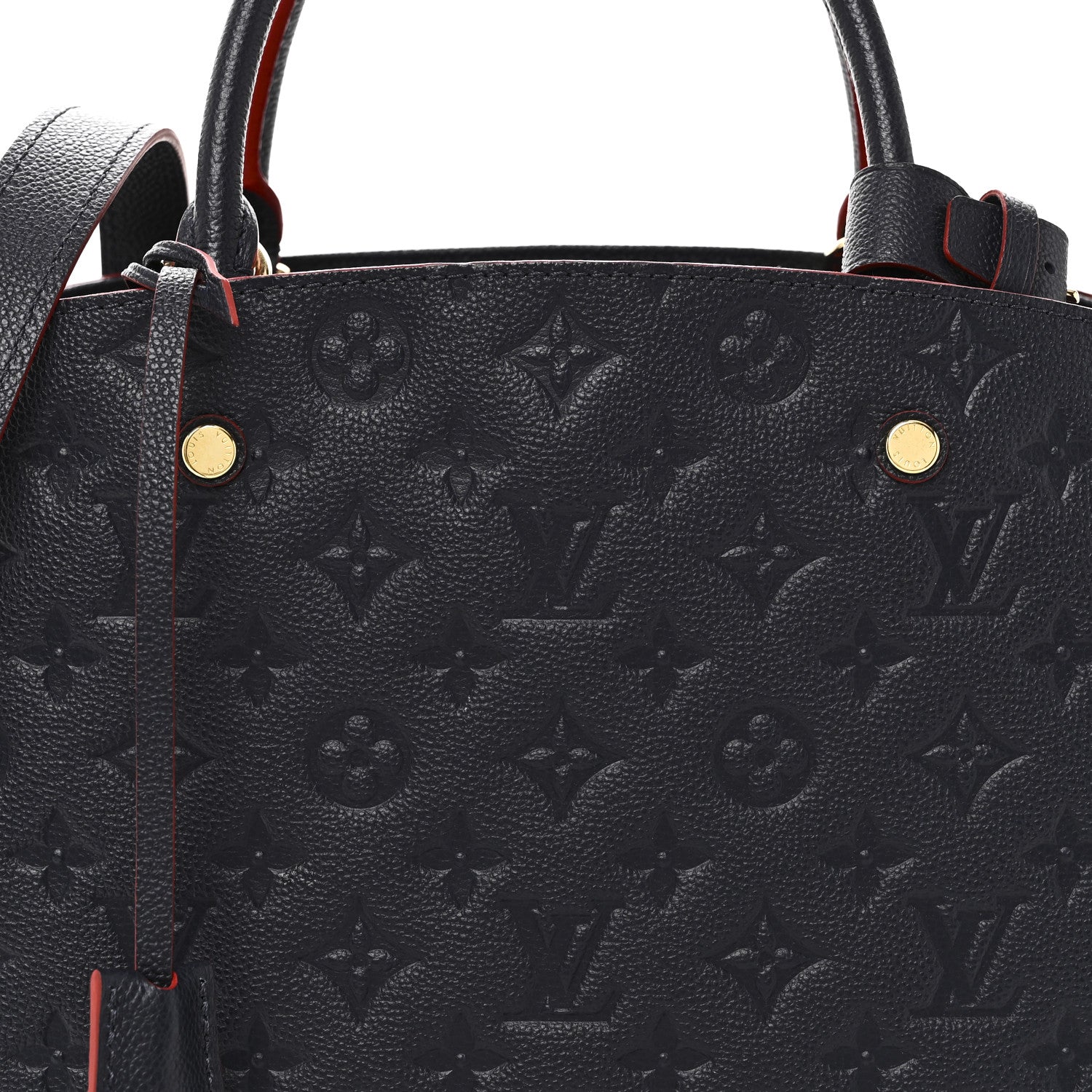 Louis Vuitton Empreinte Montaigne MM Marine Rouge 7 of 9
