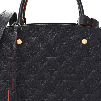 Louis Vuitton Empreinte Montaigne MM Marine Rouge 7 of 9