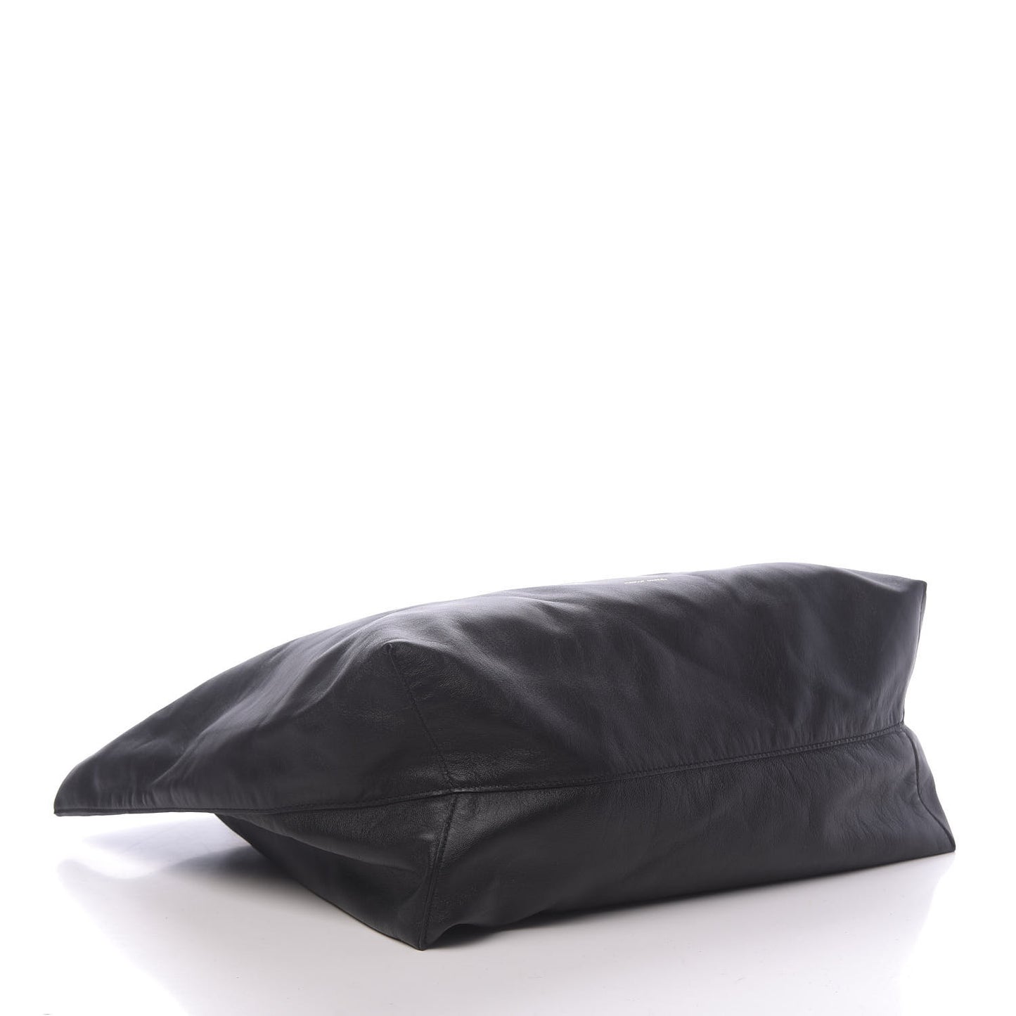 Lambskin Oversized Tote Black