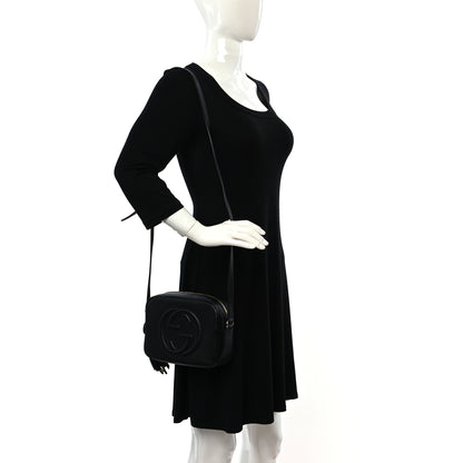 Gucci Pebbled Calfskin Small Soho Disco Bag Black 2 of 9