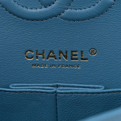 Chanel Caviar Quilted Small Double Flap Blue 6 of 11