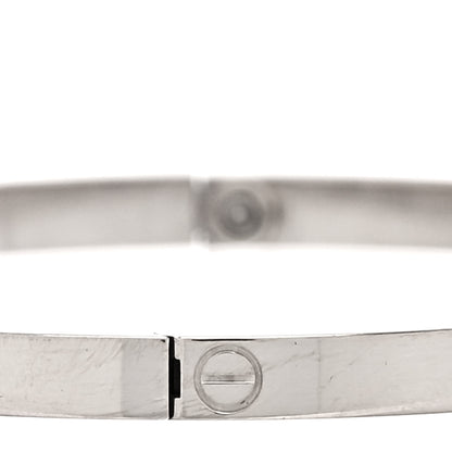 Cartier 18K White Gold Small LOVE Bracelet 17 4 of 9