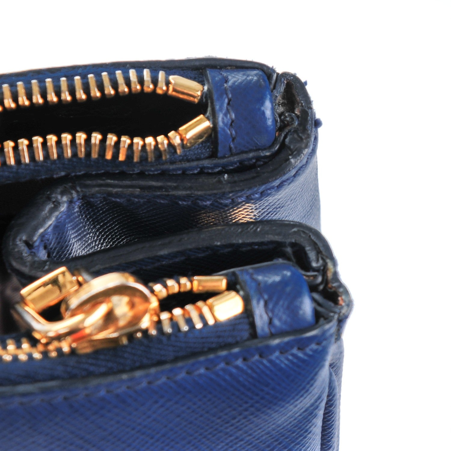 Prada Saffiano Lux Extra Large Galleria Double Zip Tote Bluette 10 of 10