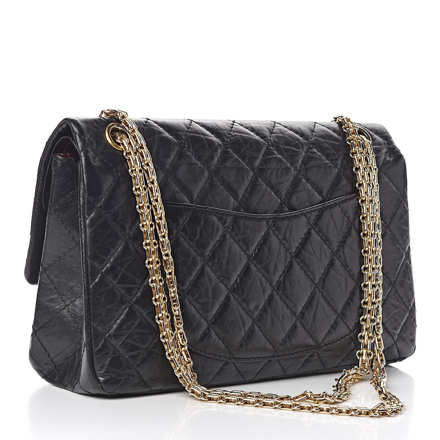 Chanel Aged Calfskin Quilted 2.55 Reissue 226 Flap Black 3 of 16