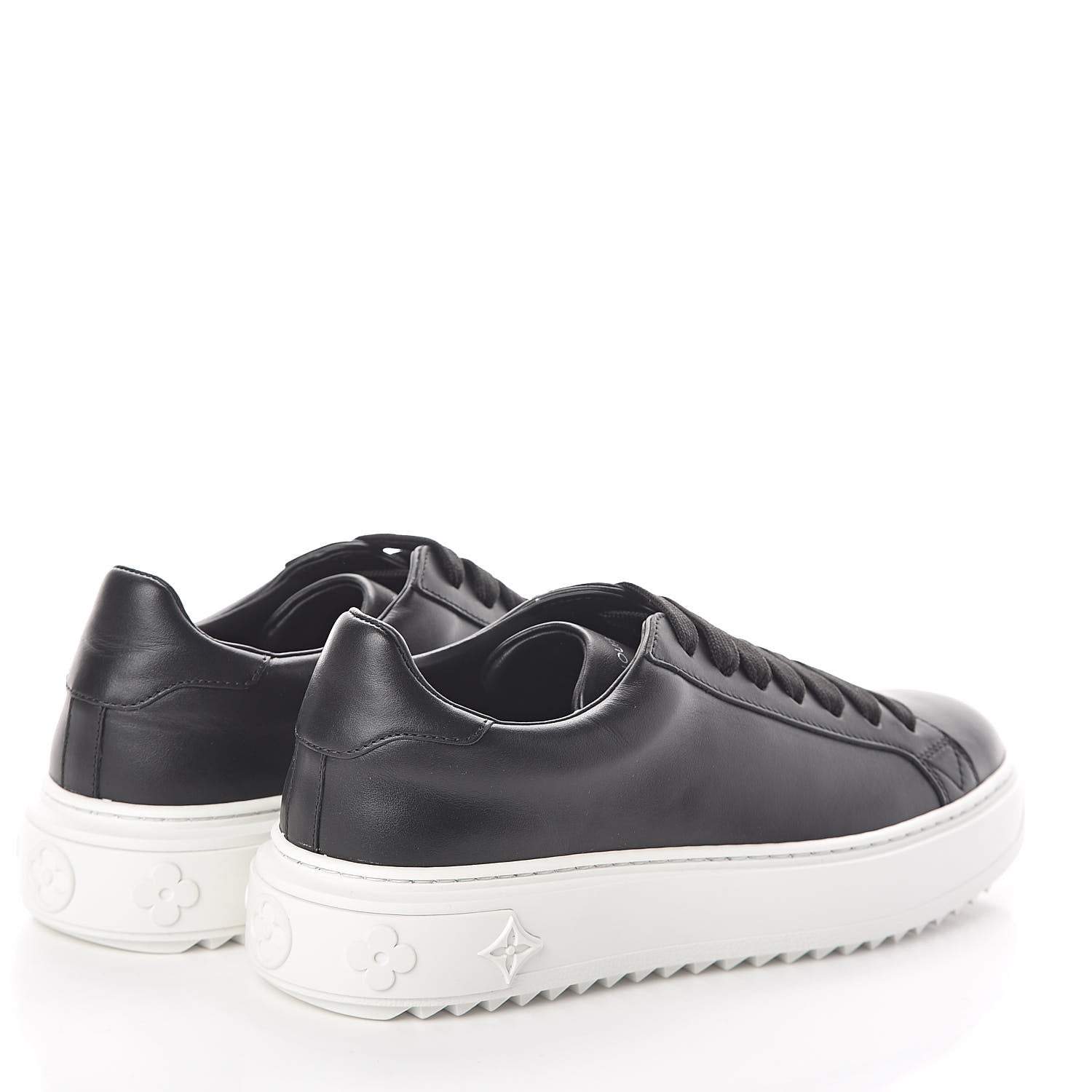Louis Vuitton Calfskin Time Out Sneakers 36.5 Black 4 of 7