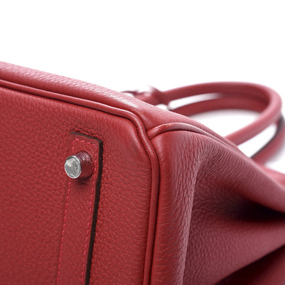 Hermes Taurillon Maurice Birkin 30 Rouge Vif 13 of 17