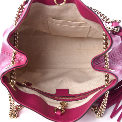 Gucci Cellarius Calfskin Medium Soho Chain Shoulder Bag Bright Bouganville 5 of 13