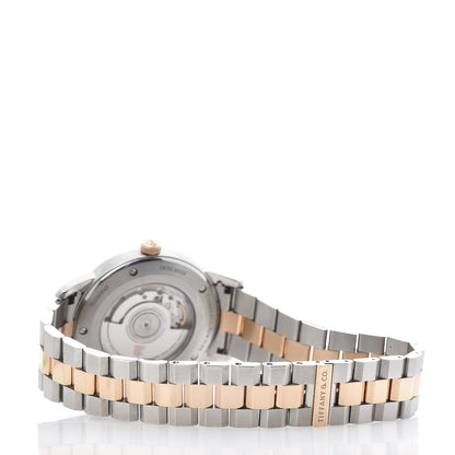 Tiffany Stainless Steel 18K Rose Gold 40mm CT60 3-Hand Automatic Watch 4 of 6