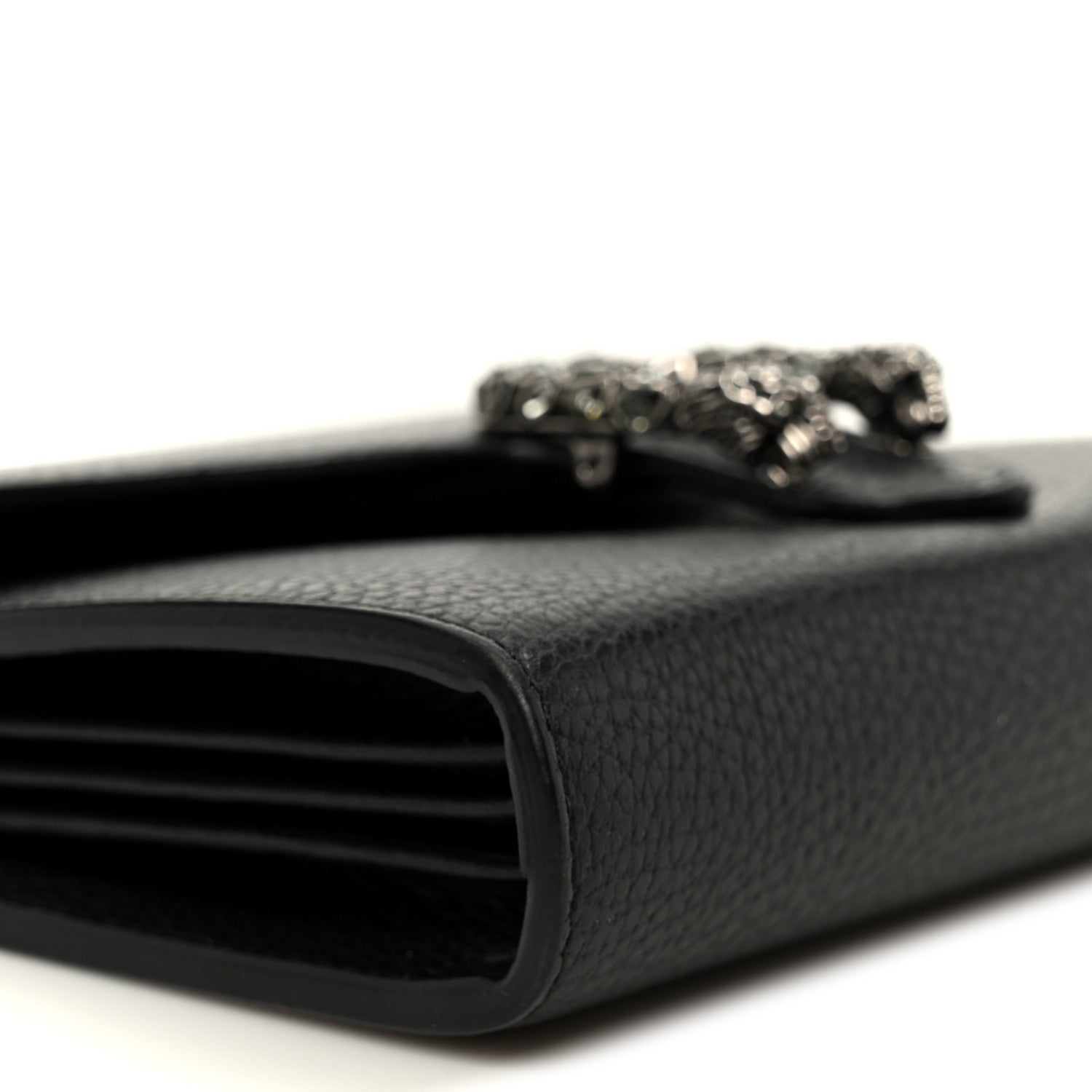 Gucci Calfskin Mini Dionysus Chain Wallet Black 9 of 10