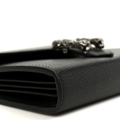 Gucci Calfskin Mini Dionysus Chain Wallet Black 9 of 10