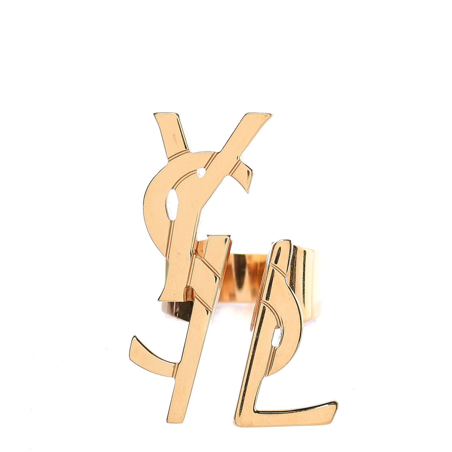 Deconstructed Monogram Ring Gold