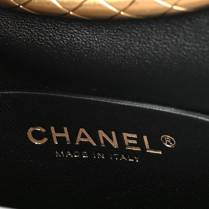 Chanel Lambskin Quilted Clutch Mini Flap Bag Black 6 of 10