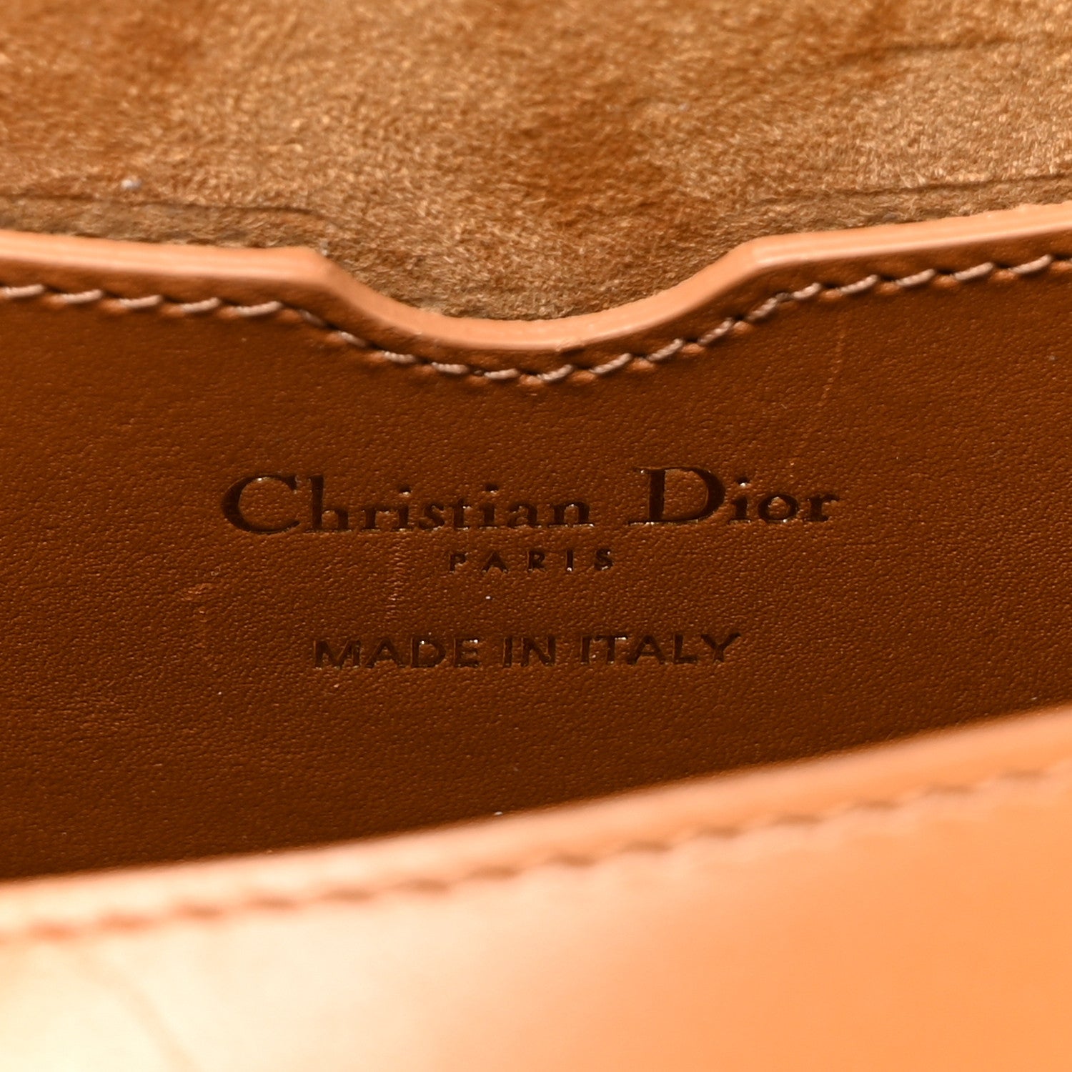 Christian Dior Box Calfskin Medium Bobby Flap Camel 6 of 12