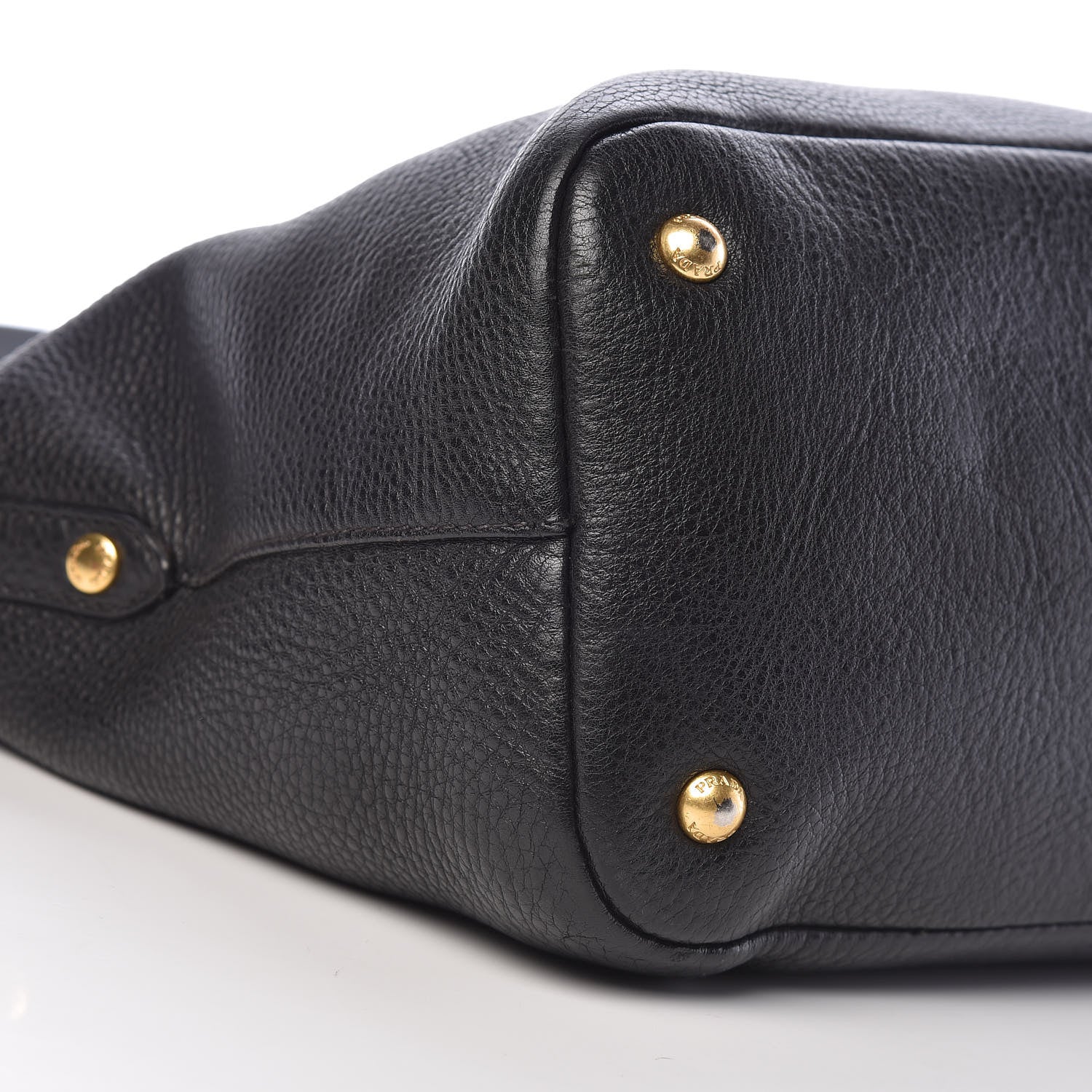 Prada Vitello Daino Tote Black 10 of 24
