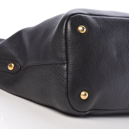 Prada Vitello Daino Tote Black 10 of 24