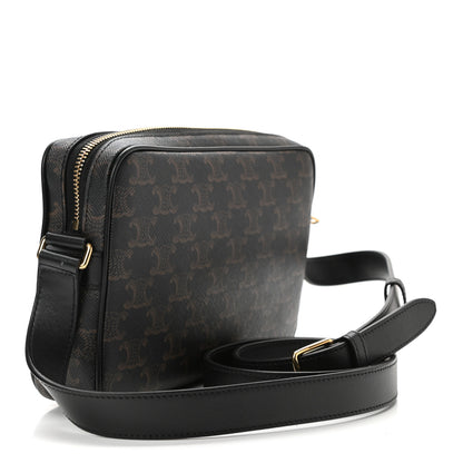Celine Triomphe Canvas Medium Messenger Bag Black 3 of 10