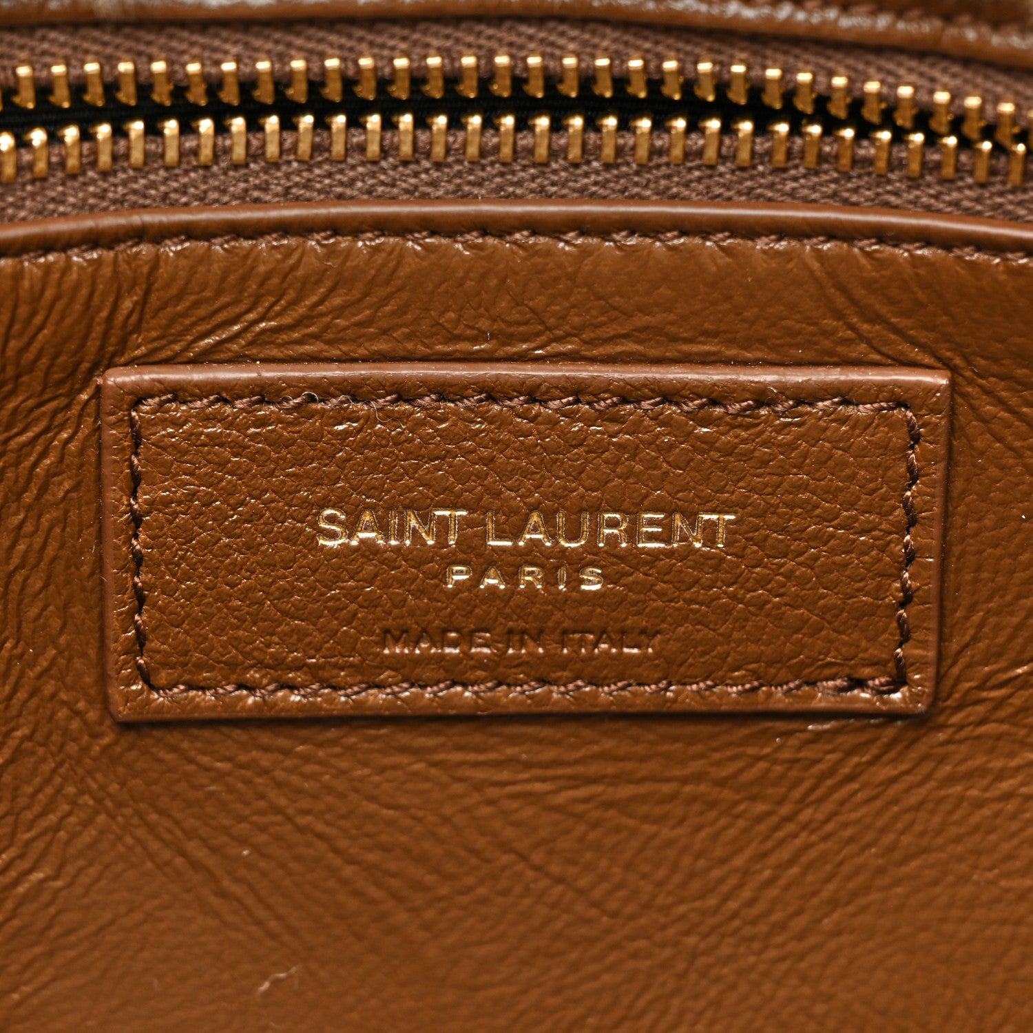 Saint Laurent Suede Calfskin Shearling Le 5 A 7 Hobo Dark Cigar Natural Beige 6 of 13