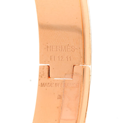 Hermes Enamel Narrow Clic Clac H Fusion Bracelet PM Rose Candeur Jaune Tennis 4 of 5
