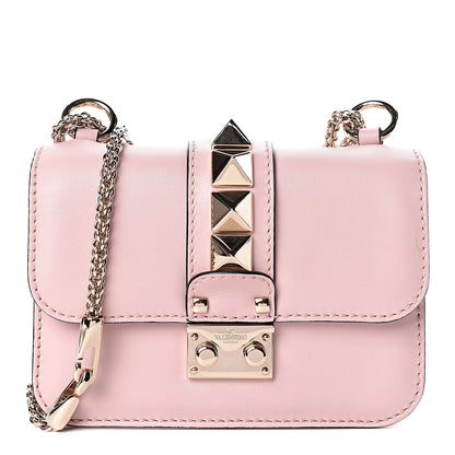 Valentino Garavani Vitello Mini Glam Lock Rockstud Flap Water Rose 1 of 11
