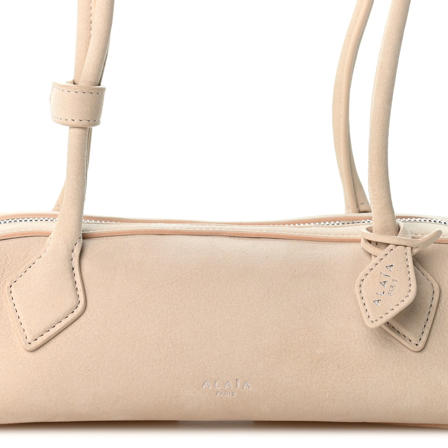 Nubuck Small Le Teckel Bag Craie