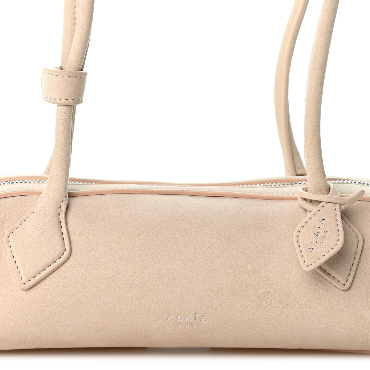 Alaia Nubuck Small Le Teckel Bag Craie 8 of 11