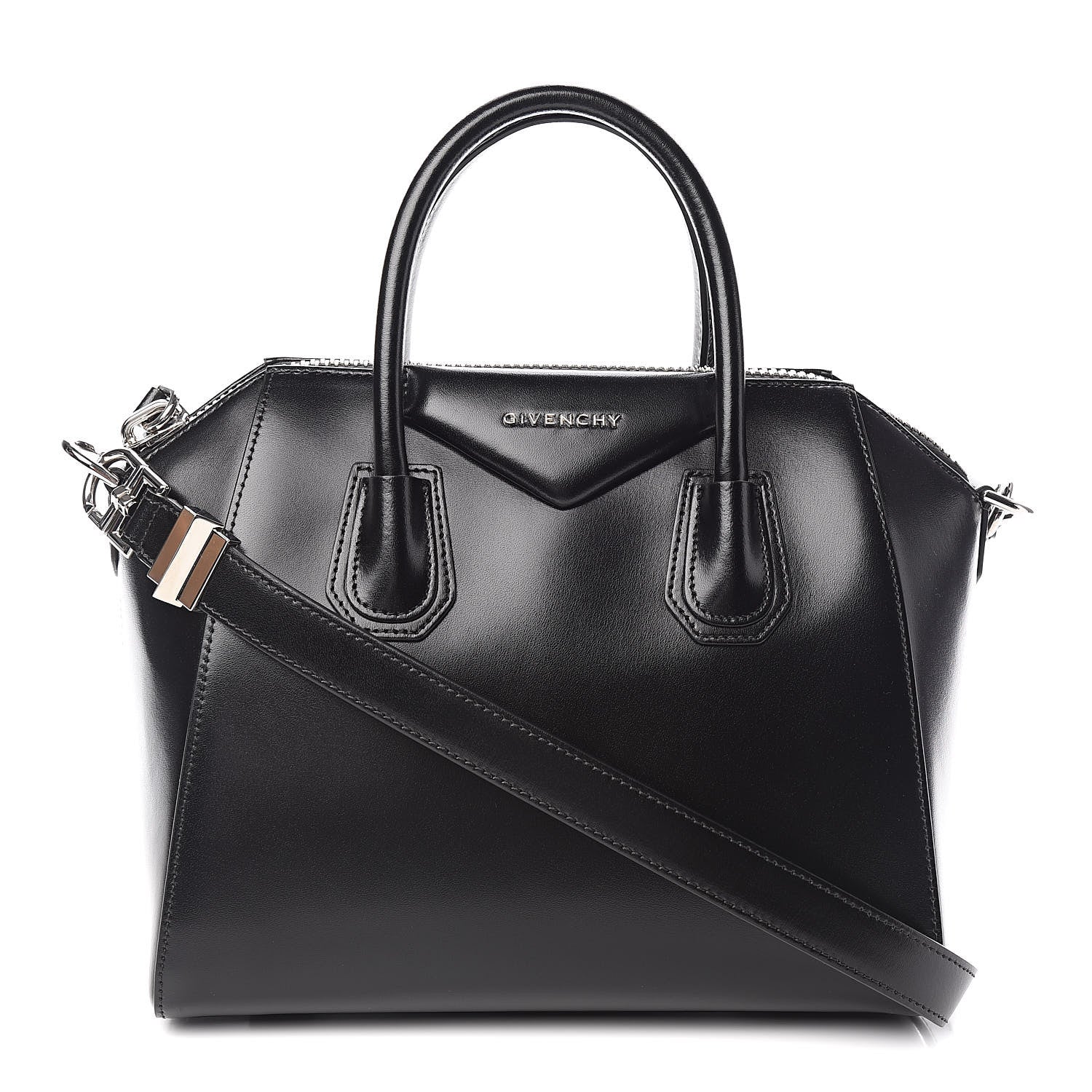 Givenchy Shiny Lord Calfskin Small Antigona Black 1 of 10