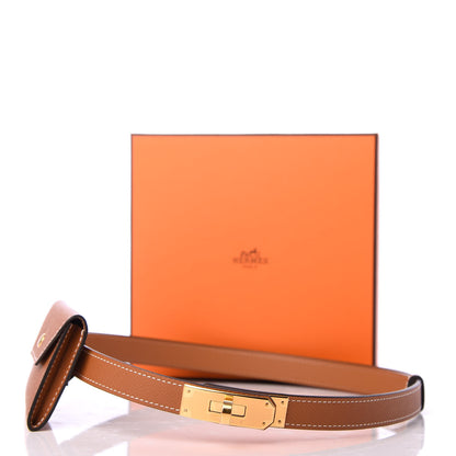 Hermes Epsom Kelly Pocket Belt Gold 7 of 7