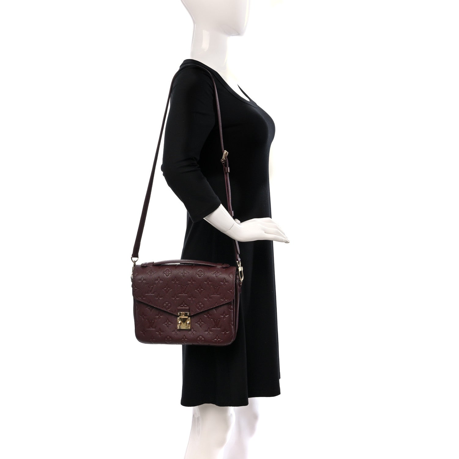 Louis Vuitton Empreinte Pochette Metis Wine 2 of 12