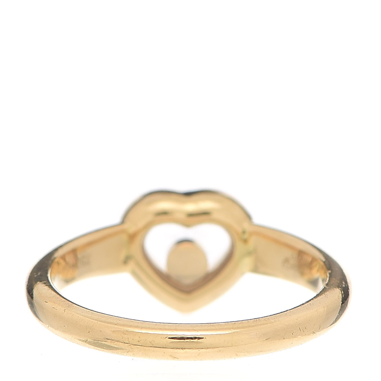 Chopard 18K Yellow Gold Diamond Happy Heart Ring 51 5.75 3 of 6