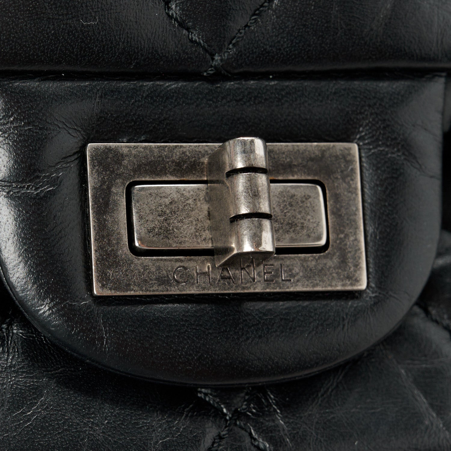 Chanel Aged Calfskin Quilted 2.55 Reissue 226 Flap Black 8 of 12