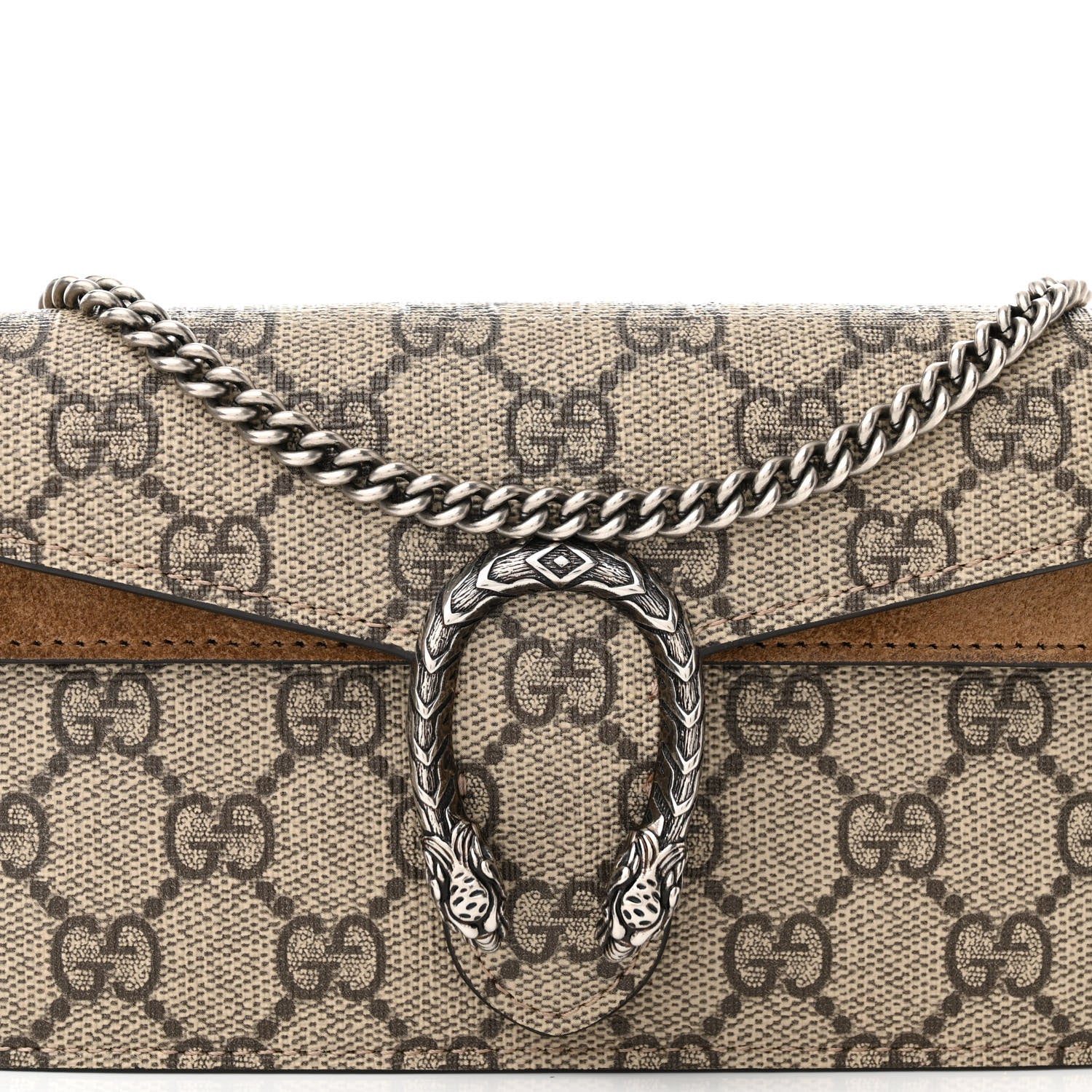 Gucci GG Supreme Monogram Super Mini Dionysus Shoulder Bag Taupe 7 of 12