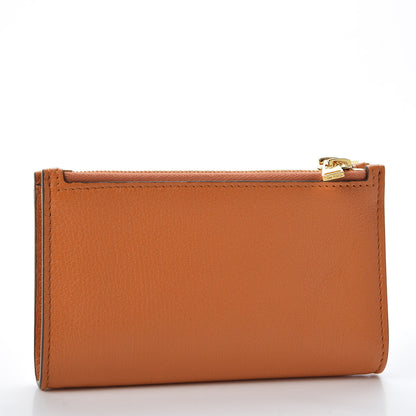 Tom Ford Calfskin Small Double Zip Pouch Wallet Orange 2 of 7