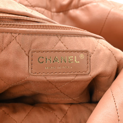 Chanel Shiny Calfskin Quilted Chanel 22 Camel 7 of 11
